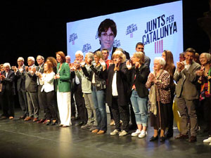 Acte central de campanya de JuntsxCat al Teatre Municipal