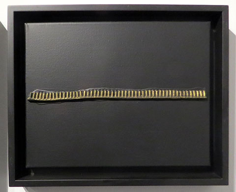 L&iacute;nia dentada. 2015. Mixta i sobre tela