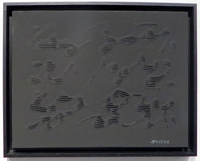 Black letters. 2000. Acr&iacute;lic sobre tela