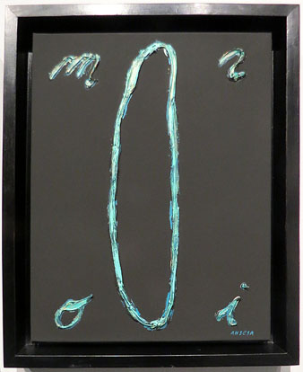 Homenatge a Mir&oacute; (Estudi per a pintura). 1993. Mixta sobre tela