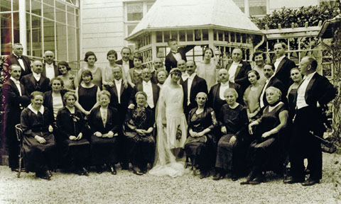 Otto i Edith Frank, pares d'Anne Frank, el dia de seu casament, 12 de maig de 1925