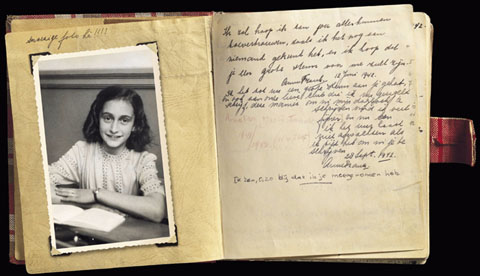 P&agrave;gina del diari d'Anne Frank. Correspon al 28 de setembre de 1942