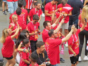 Ascens del Girona FC i el B&agrave;squet Girona. Rebuda a la pla&ccedil;a del Vi