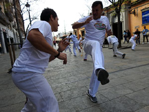 Capoeira a la Rambla de la Llibertat