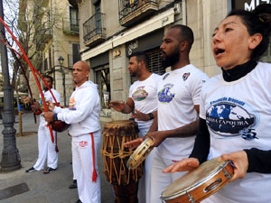 Capoeira a la Rambla de la Llibertat
