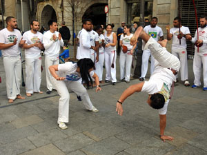Capoeira a la Rambla de la Llibertat