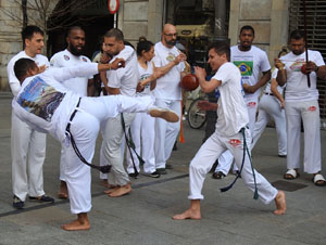 Capoeira a la Rambla de la Llibertat