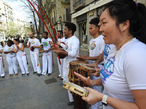 Capoeira a la Rambla de la Llibertat