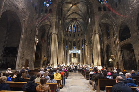 La nau de la Catedral durant el concert