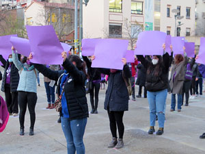 Commemoraci&oacute; del Dia de la Dona 2021 a la pla&ccedil;a de l'U d'octubre de 2017