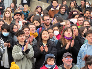 Commemoraci&oacute; del Dia de la Dona 2022 a la pla&ccedil;a de l'U d'octubre de 2017