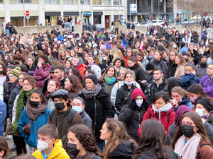 Commemoraci&oacute; del Dia de la Dona 2022 a la pla&ccedil;a de l'U d'octubre de 2017