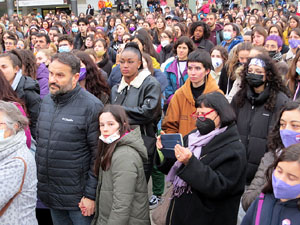 Commemoraci&oacute; del Dia de la Dona 2022 a la pla&ccedil;a de l'U d'octubre de 2017