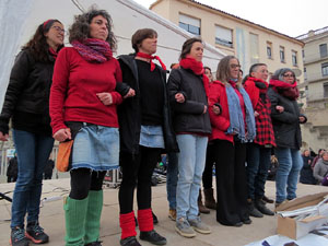 Commemoraci&oacute; del Dia de la Dona 2022 a la pla&ccedil;a de l'U d'octubre de 2017