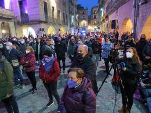 Commemoraci&oacute; del Dia de la Dona 2022 a la pla&ccedil;a del Vi