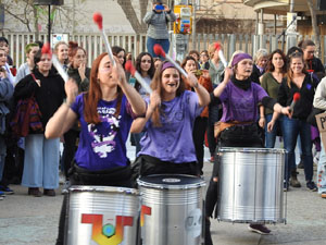 Commemoraci&oacute; del Dia de la Dona 2023 a la pla&ccedil;a de l'U d'octubre de 2017