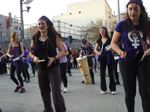 Commemoraci&oacute; del Dia de la Dona 2023 a la pla&ccedil;a de l'U d'octubre de 2017