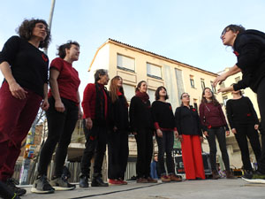 Commemoraci&oacute; del Dia de la Dona 2023 a la pla&ccedil;a de l'U d'octubre de 2017