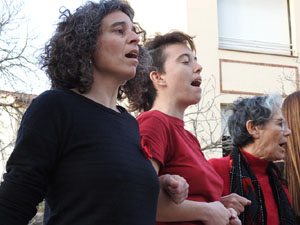 Commemoraci&oacute; del Dia de la Dona 2023 a la pla&ccedil;a de l'U d'octubre de 2017