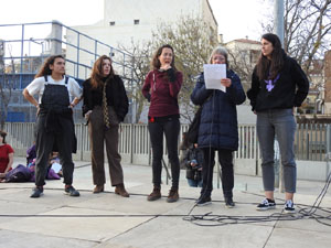 Commemoraci&oacute; del Dia de la Dona 2023 a la pla&ccedil;a de l'U d'octubre de 2017