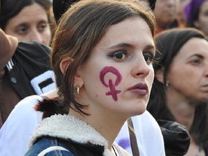 Commemoraci&oacute; del Dia de la Dona 2023 a la pla&ccedil;a de l'U d'octubre de 2017