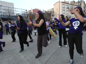 Commemoraci&oacute; del Dia de la Dona 2023 a la pla&ccedil;a de l'U d'octubre de 2017