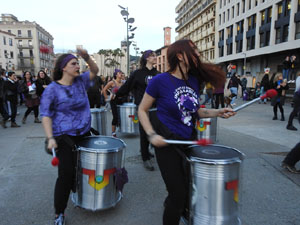 Commemoraci&oacute; del Dia de la Dona 2023 a la pla&ccedil;a de l'U d'octubre de 2017