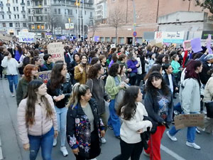 Commemoraci&oacute; del Dia de la Dona 2023 a la pla&ccedil;a de l'U d'octubre de 2017
