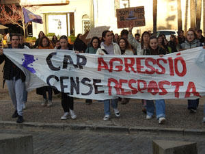 Commemoraci&oacute; del Dia de la Dona 2024 a la pla&ccedil;a de l'U d'octubre de 2017