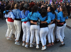 Commemoraci&oacute; del Dia de la Dona 2024 a la pla&ccedil;a de l'U d'octubre de 2017