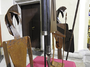 Cessi&oacute; d'escultures de Max Var&eacute;s als Manaies de Girona