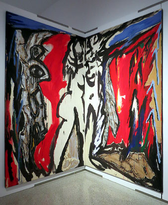 Natura blanca, Berl&iacute;n. 1985. Acr&iacute;lic, oli i collage sobre tela