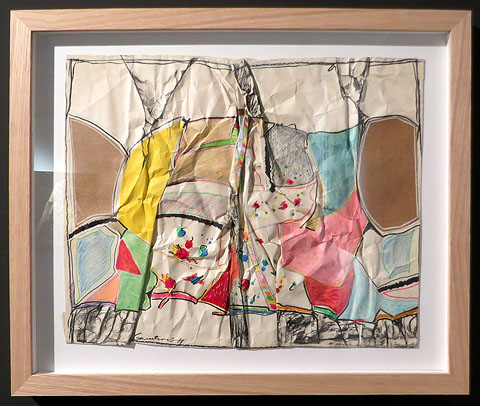 Shape Borders II. 1978. Collage i llapis de colors sobre paper