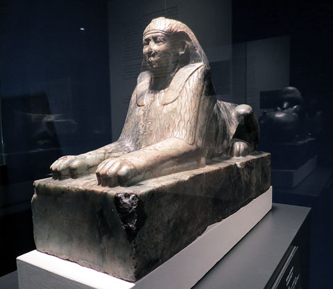 Esfinx del fara&oacute; Amenemhat IV. Gneis. Dinastia XII, regnat d'Amenemhat IV, Ca. 1808-1799 aC. Beirut, L&iacute;ban