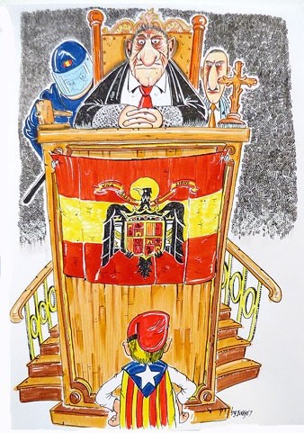 Dibuix de Jordi Juncosa, by Junkye, de la s&egrave;rie 'Setze Jutges'