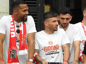 Celebraci&oacute; del Girona FC a la Champions League