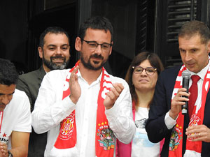 Celebraci&oacute; del Girona FC a la Champions League