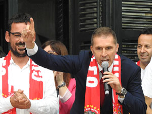 Celebraci&oacute; del Girona FC a la Champions League