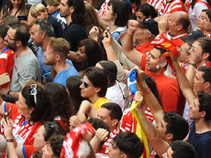 Celebraci&oacute; del Girona FC a la Champions League