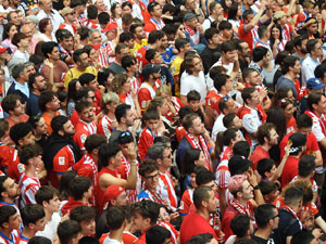 Celebraci&oacute; del Girona FC a la Champions League