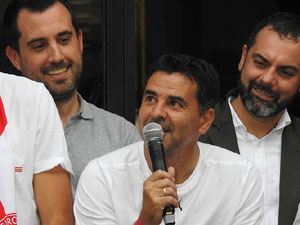 Celebraci&oacute; del Girona FC a la Champions League