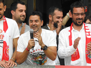 Celebraci&oacute; del Girona FC a la Champions League
