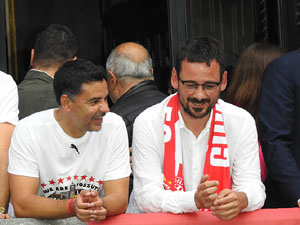 Celebraci&oacute; del Girona FC a la Champions League