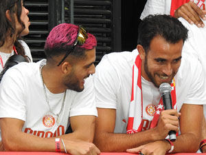 Celebraci&oacute; del Girona FC a la Champions League