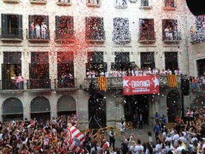 Celebraci&oacute; del Girona FC a la Champions League