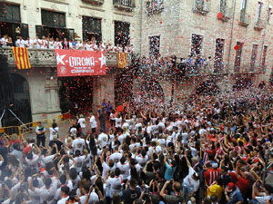 Celebraci&oacute; del Girona FC a la Champions League