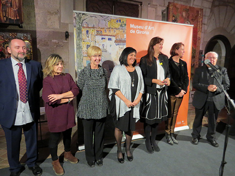 Un moment de la presentaci&oacute; al Museu d'Art de Girona