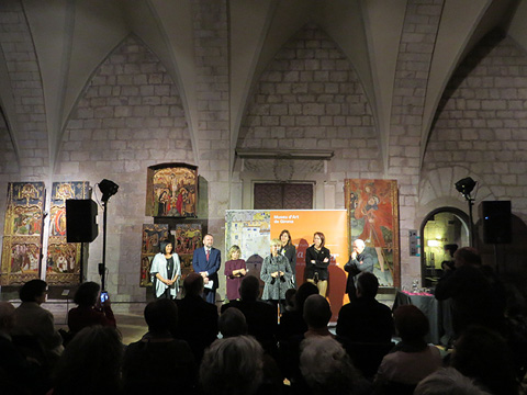 Un moment de la presentaci&oacute; al Museu d'Art de Girona