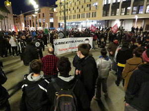 Manifestaci&oacute; per la llibertat de Pablo Has&eacute;l