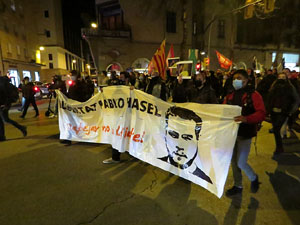 Manifestaci&oacute; per la llibertat de Pablo Has&eacute;l